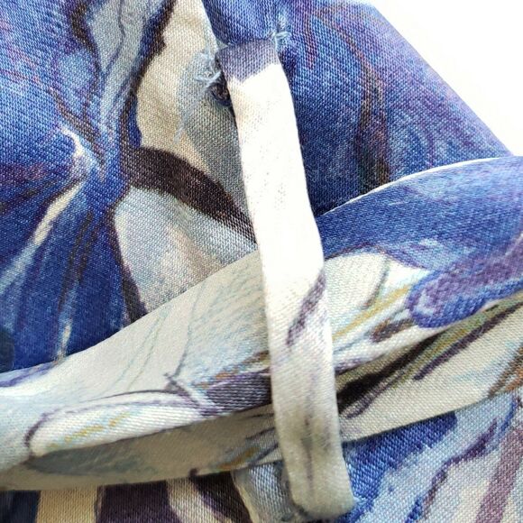 TULAROSA Drucilla duster long sleeve ruffle wrap kimono in midnight floral Sz S - Picture 9 of 12